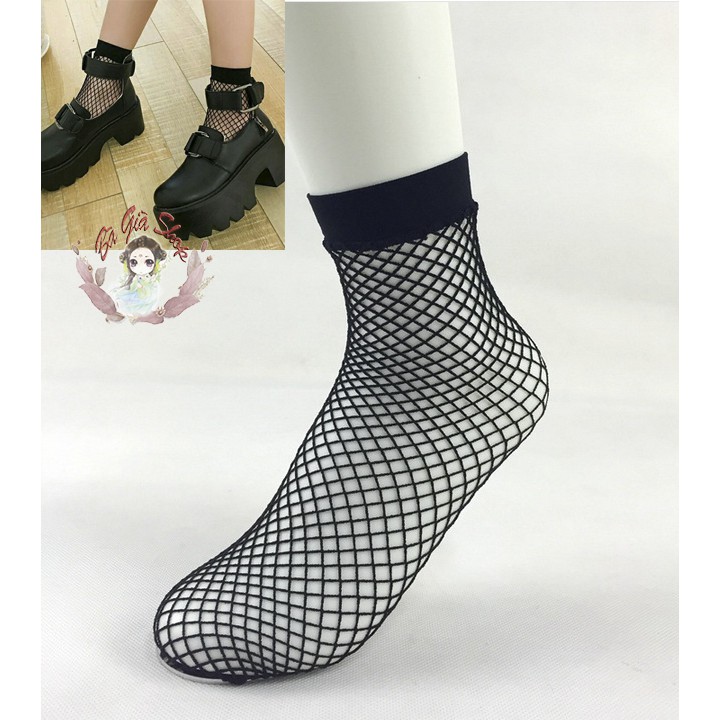 Vớ lưới cho giày phong cách punk gothic