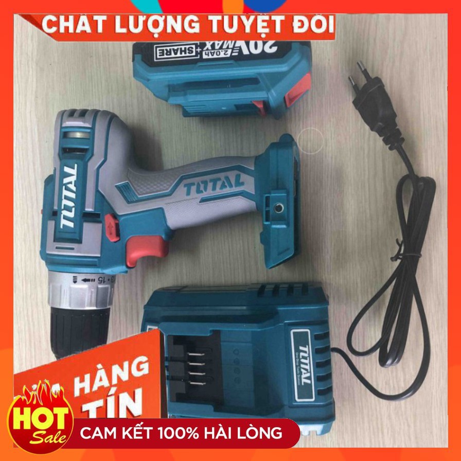 [chính hãng] Máy Khoan Vặn Vít Dùng Pin 20V Total TDLI20021 [cam kết chất lượng]