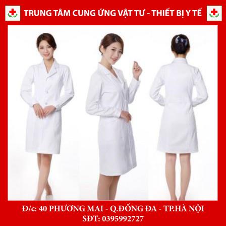 Áo blouse nam - nữ cộc / dài tay màu trắng bác sỹ, y tá đủ size
