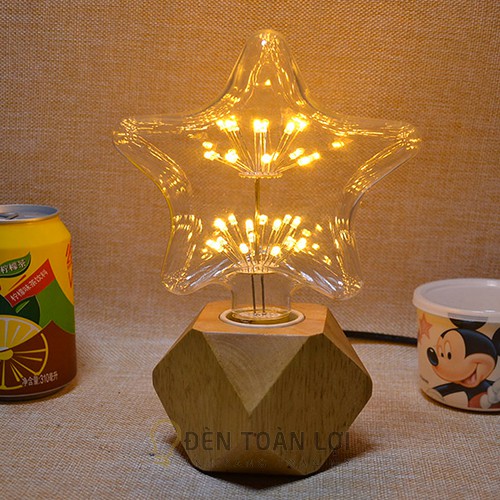 Bóng Đèn Kiểu 🔥Hình ngôi sao 🔥 mẫu bóng LED hoa trang trí quán cafe, trang trí quán trà sữa