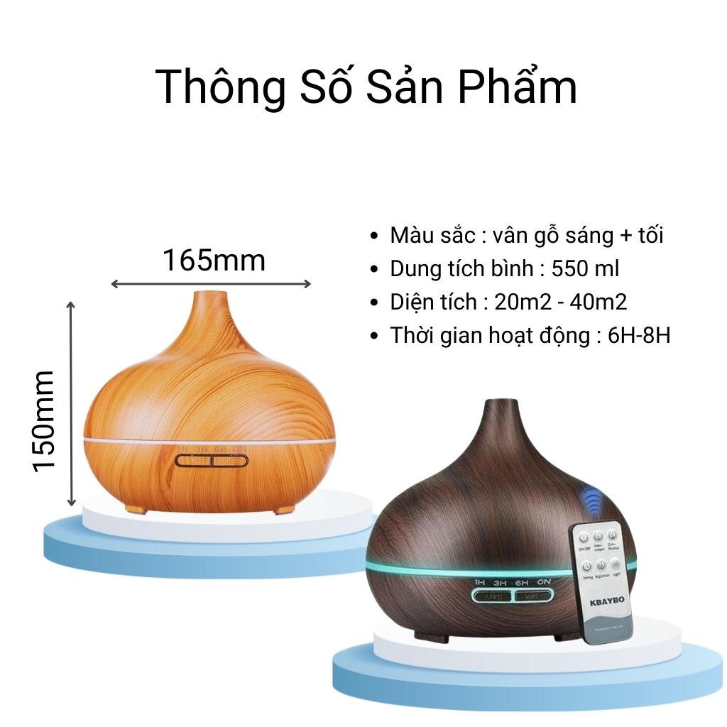 Máy Xông Tinh Dầu Phòng Ngủ TẤM THỊ Aroma Cổ Cao 550ml Tạo Ẩm Tỏa Hương Thơm Mát Phòng Giúp Diệt Khuẩn &amp; Đuổi Côn Trùng