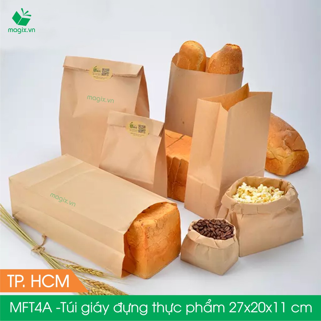 MFT4A- 27x20x11 cm - 500 Túi đựng thực phẩm - Túi đựng đồ ăn