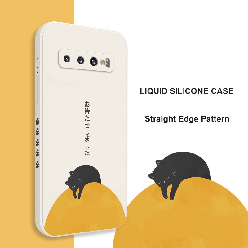 Ốp Điện Thoại Mềm Họa Tiết Mèo Sáng Tạo Cho Samsung Galaxy S10 S10E Plus S9 Plus