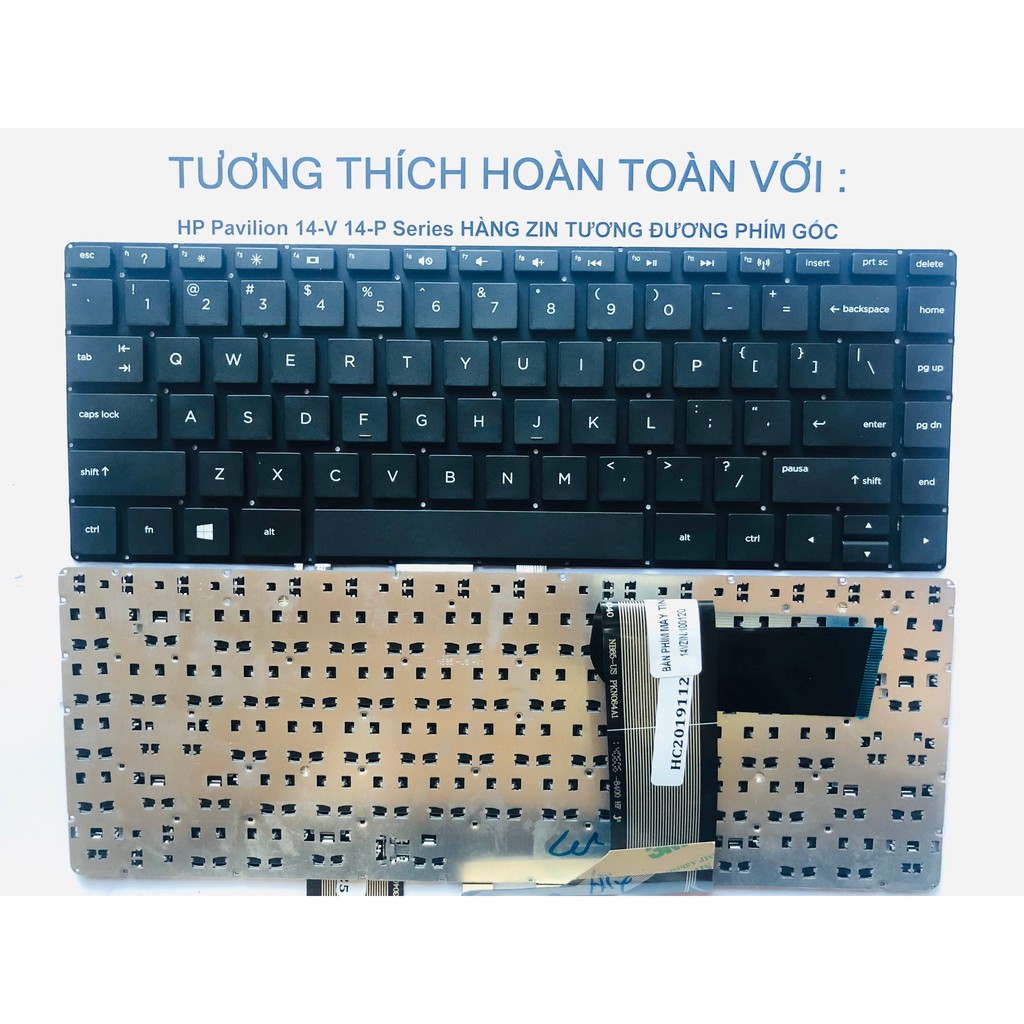 Bàn Phím Laptop HP Pavilion 14-V 14-P  series Hàng Zin Tương Đương Phím Gốc Hàng Mới 100% Bảo Hàng 12 Tháng Toàn Quốc