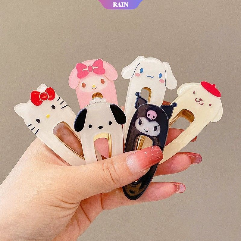 1 Kẹp Tóc Hình Melody Hello Kitty Cinnamoroll Kuromi Sanrio Đáng Yêu Cho Nữ