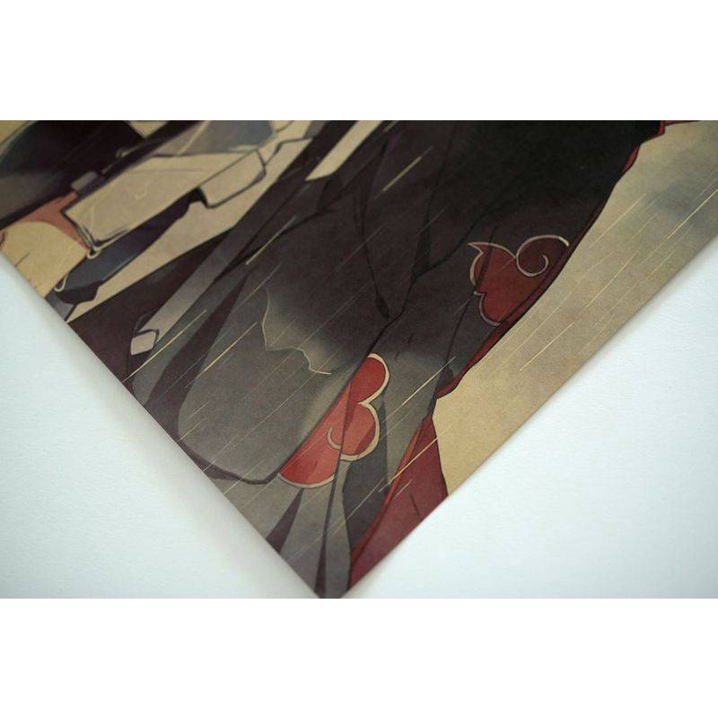 Tranh áp phích trang trí in hình hoạt hình Naruto "Itachi Dark To Akatsuki" độc đáo kích thước 50.5x35cm
