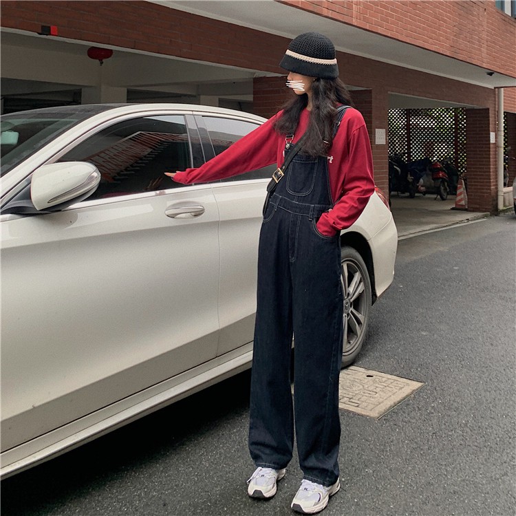 Yếm Bò Dáng Dài Dáng Suông UNISEX Cho Nam Nữ Có Size - Màu Xanh Đậm | BigBuy360 - bigbuy360.vn