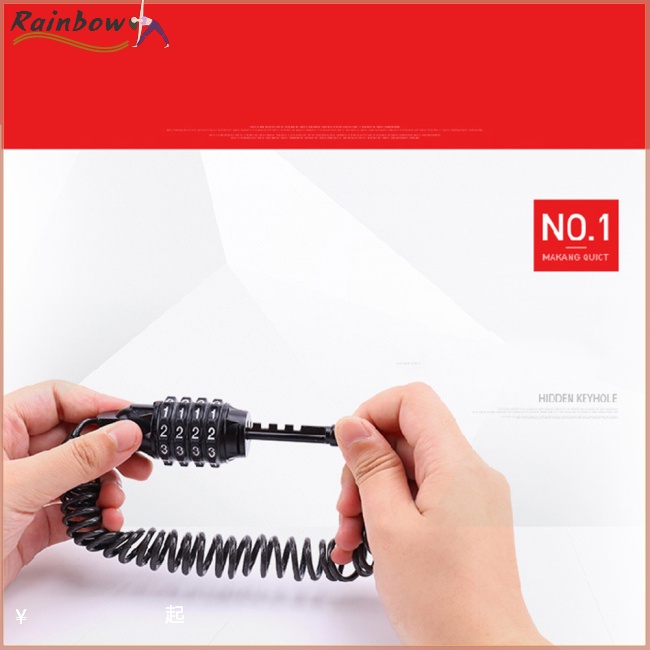 Khóa Mật Khẩu 4 Số Chống Trộm Đa Năng An Toàn Dành Cho Xe Máy / Xe Đạp