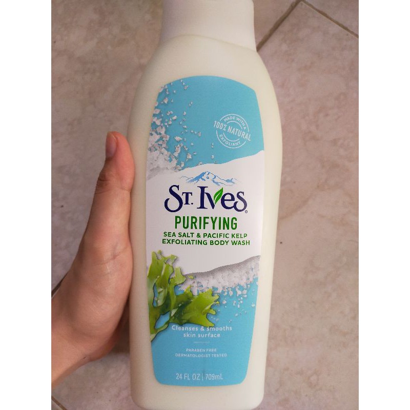 Sữa tắm ST.Ives yến mạch bơ, cam chanh, muối biển 709ml