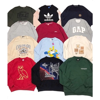 Sweater - Áo nỉ Mỹ 2hand phom phồng rộng