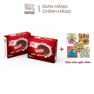 Combo 2 hộp bánh quy Nestlé vị kem sữa 12 gói x 31g