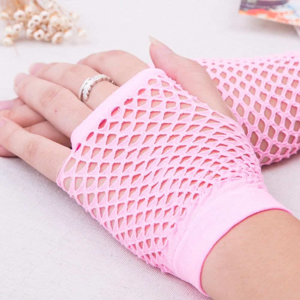 Găng Tay Lưới Hở Ngón Quyến Rũ Cho Nữ