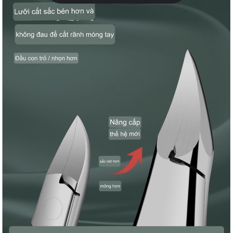 [HÀNG CAO CẤP] Kìm cắt móng chân, móng tay, lấy khoé bằng thép không gỉ siêu sắc, siêu bền