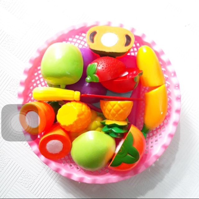 ( RẺ VÔ ĐỊCH) Giỏ đồ chơi cắt hoa quả cho bé