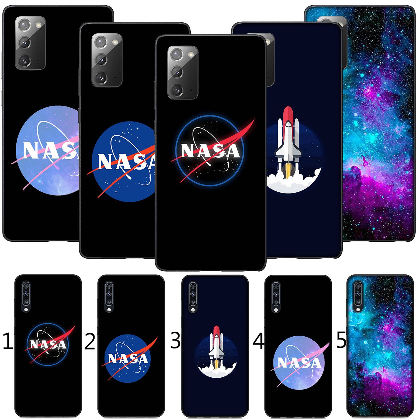 Samsung Galaxy A9 A8 A7 A6 Plus J8 2018 + A21S A70 M20 A6+ A8+ 6Plus Casing Soft Silicone Phone Case star nasa Cover