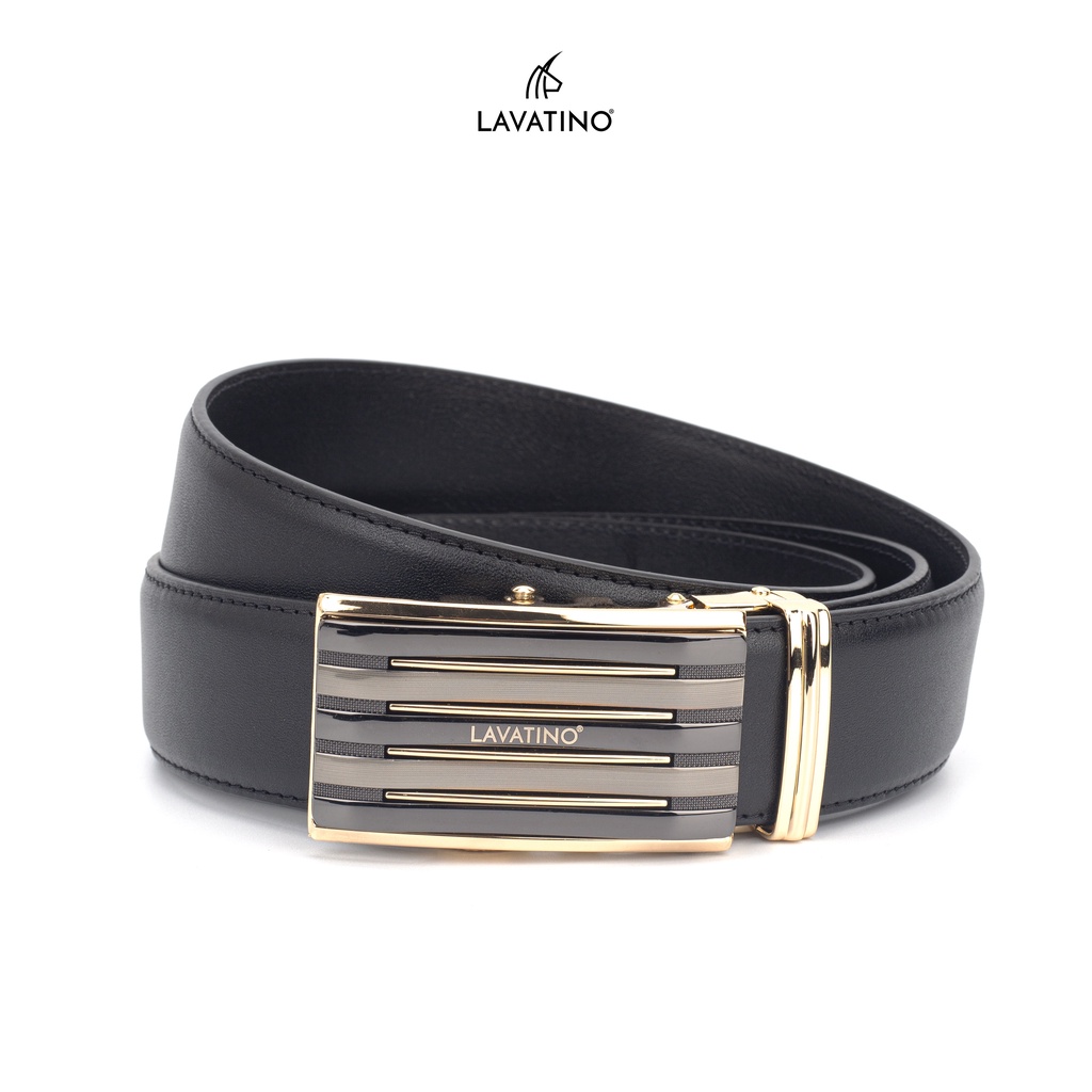 Thắt Lưng Nam Da Bò Cao Cấp Hàng Hiệu Lavatino Khoá Tự Động Thiết Kế Sang Trọng TIMELESS 10