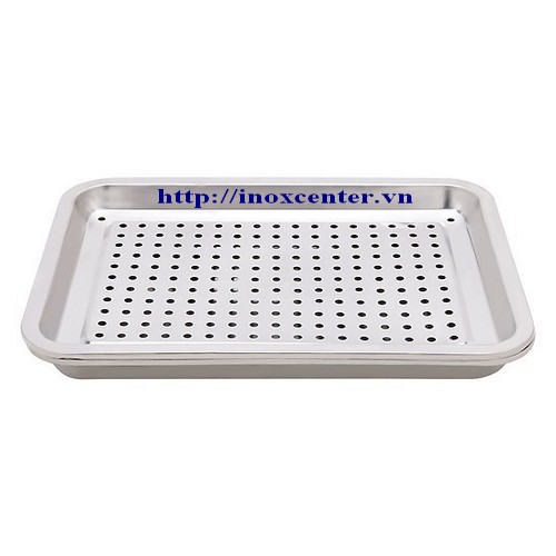 Khay úp ly inox - Khay đựng đồ nướng -  Khay úp ly inox có lổ - Khay úp ly đẹp