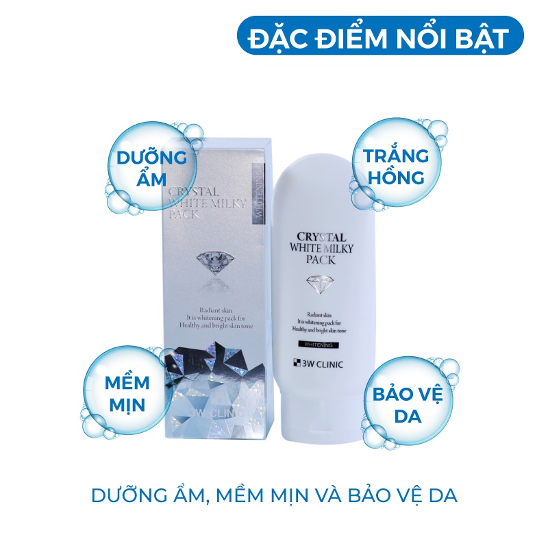 Kem body - Kem dưỡng thể bật tông Body Khô 3W Clinic Hàn Quốc 200ml [Chính Hãng Hàn Quốc]