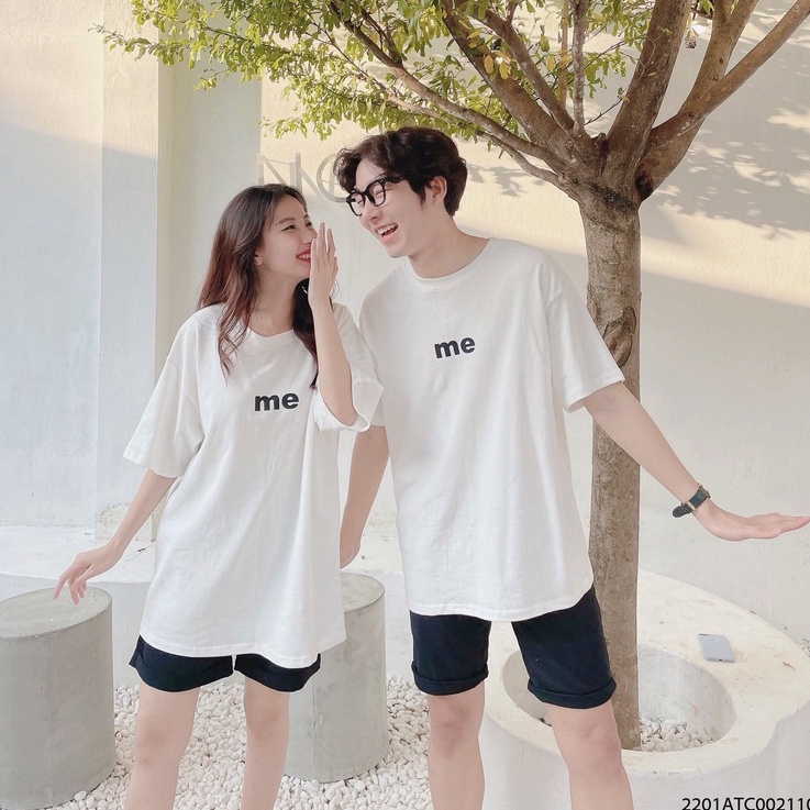 Áo thun đôi  cổ tròn nam nữ FM Style basic thời trangI Fm Style Online 220110112