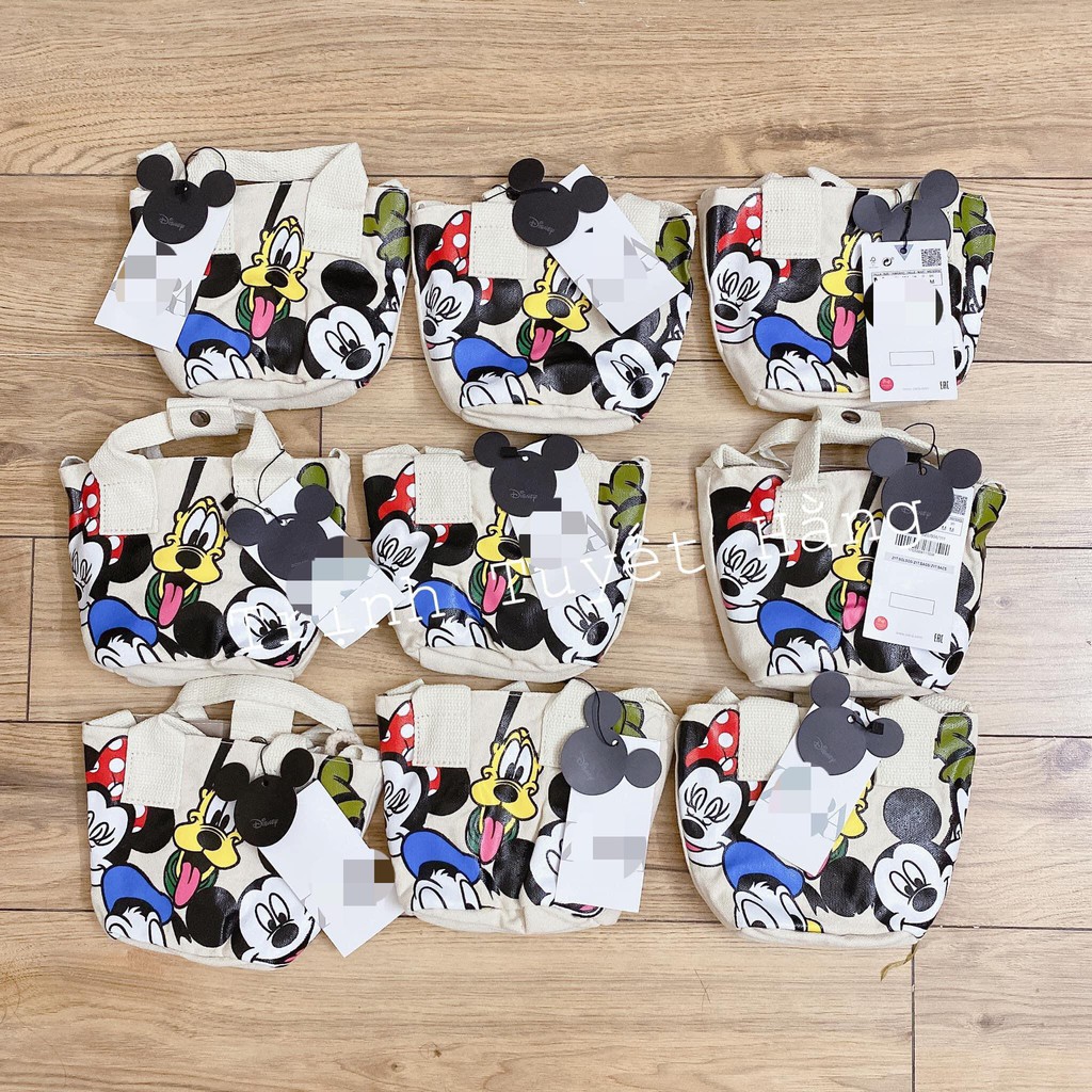 Túi Mickey Canvas cho mẹ và bé - Túi xách của bé