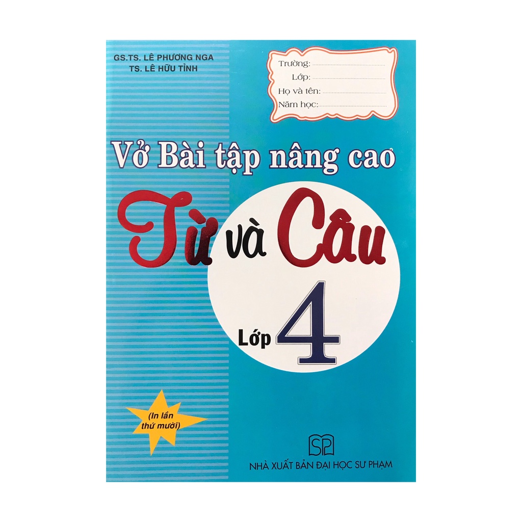 Sách - Vở bài tập nâng cao từ và câu lớp 4