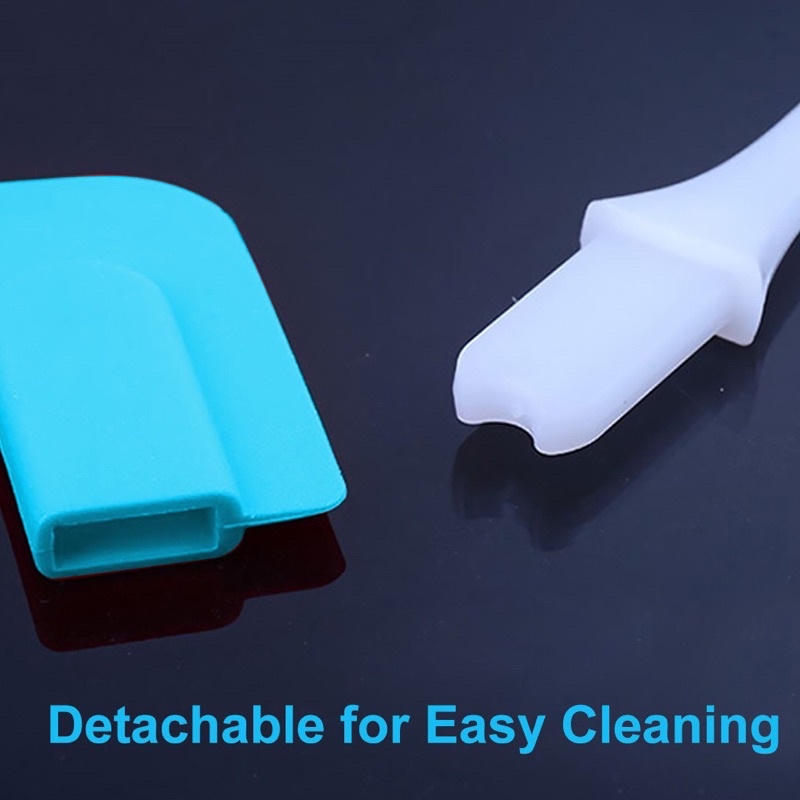 Cây Spatula silicon vét bột làm bánh cao cấp dùng làm cây khoáy bánh cây tạo hình bánh