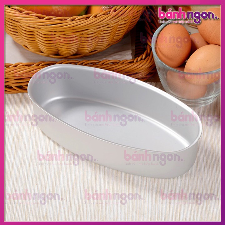 Khuôn Oval Chống Dính/Khuôn Bầu Dục Làm Bánh Mì Hoa Cúc 21cm