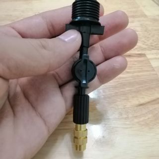 Béc đơn đồng phun sương tưới lan chân ren 21 bù áp
