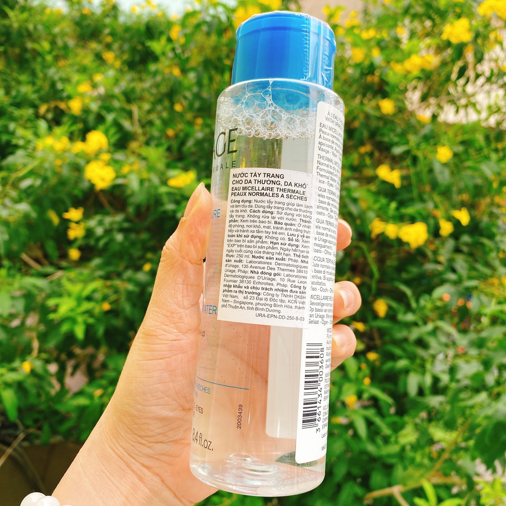 URIAGE EAU MICELLAIRE THERMALE PNS Nước tẩy trang dành cho da thường, da khô 250ml