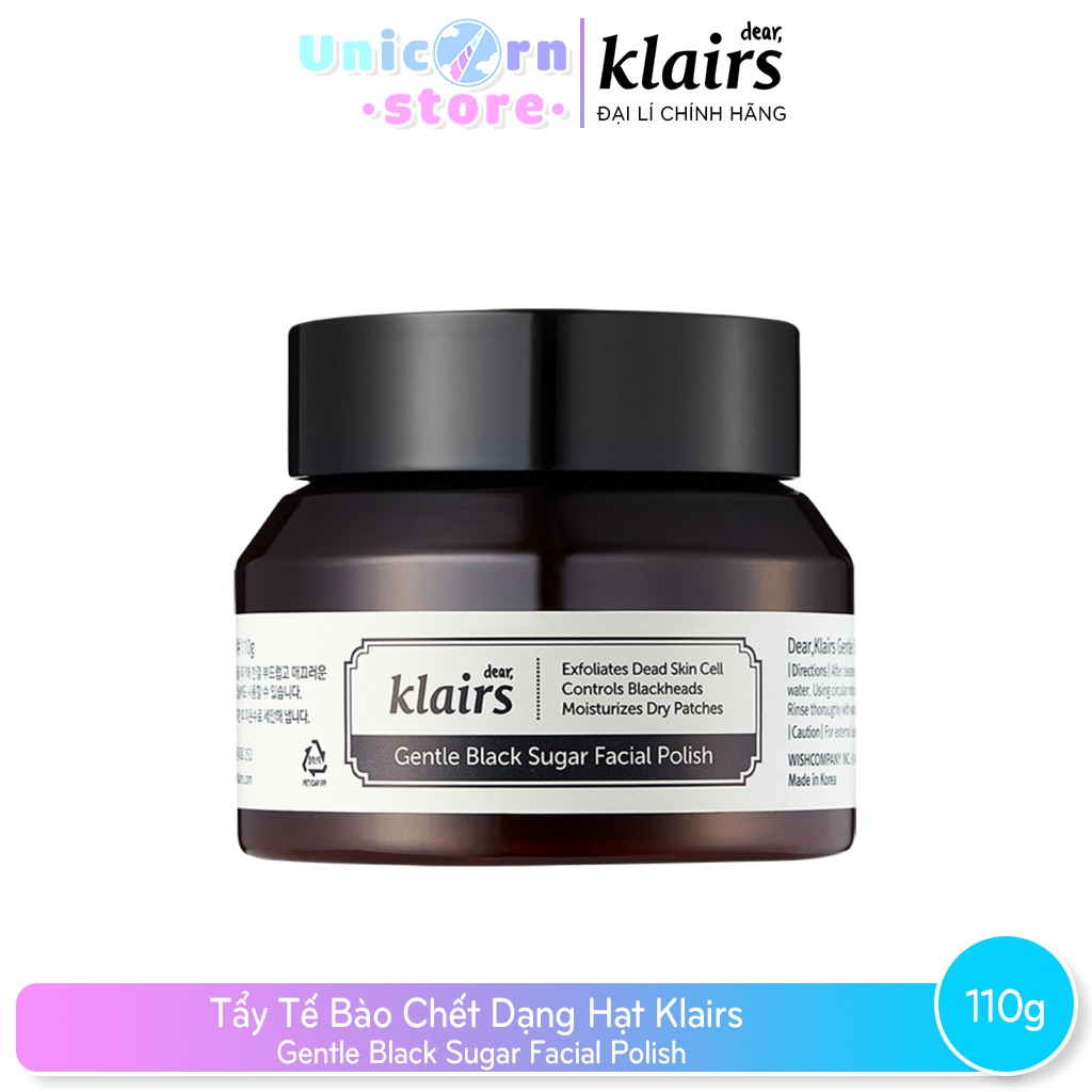 Tẩy Tế Bào Chết Dạng Hạt Klairs Gentle Black Sugar Facial Polish