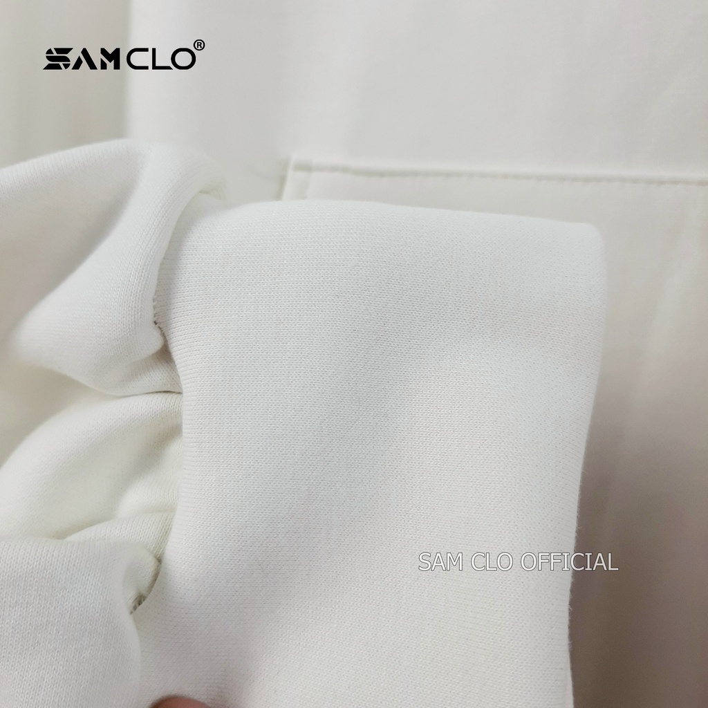 Áo HOODIE nỉ có mũ 2 lớp SAM CLO - Áo khoác chui tay dài thu đông nam nữ freesize form rộng unisex chữ LOCALS