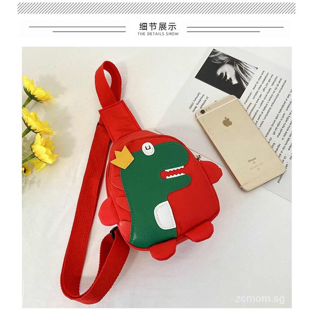 Balo mini họa tiết khủng long hoạt hình đa năng cho bé