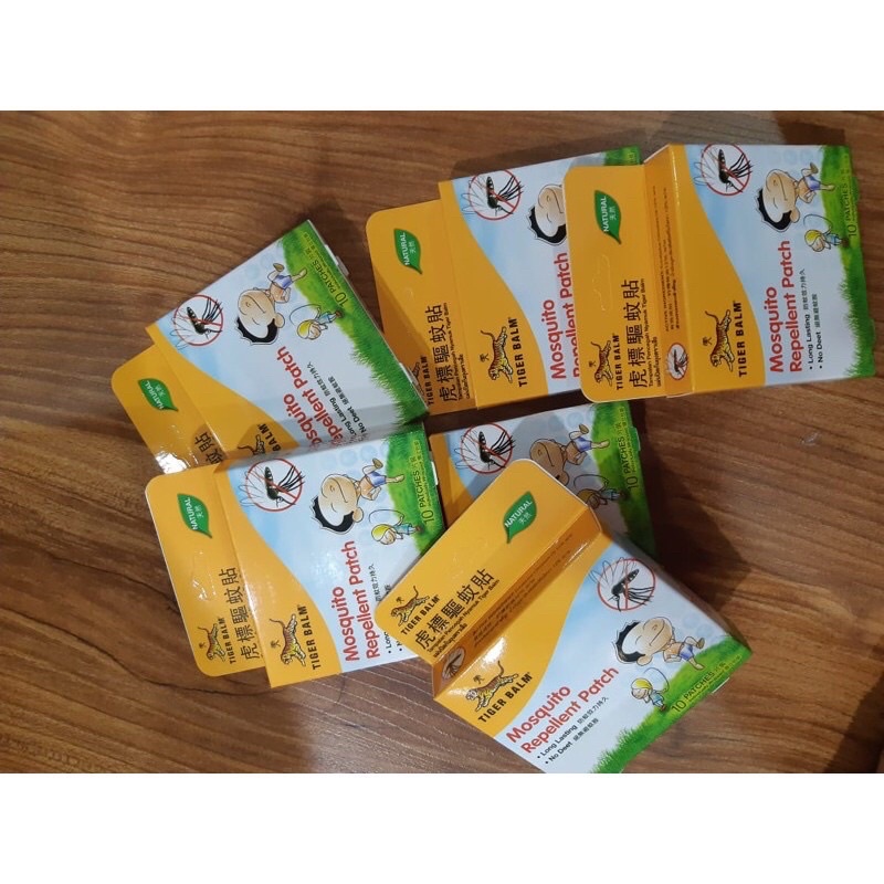 Miếng dán chống muỗi Tiger Balm Mosquito Repellent patch 1 hộp 10 miếng