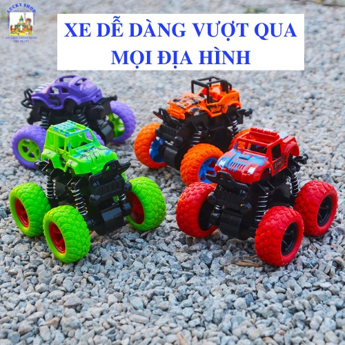 Xe oto đồ chơi quán tính nhào lộn 360 độ, chạy đà rất xa cho bé nhiều màu sắc, bền bỉ, nhựa ABS an toàn