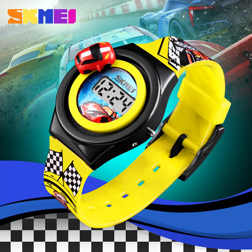Đồng Hồ Thể Thao Trẻ Em Skmei 13KCW76 Dây Nhựa Hình Xe Đua + Tặng Pin Nhật, Móc Khoá | BigBuy360 - bigbuy360.vn