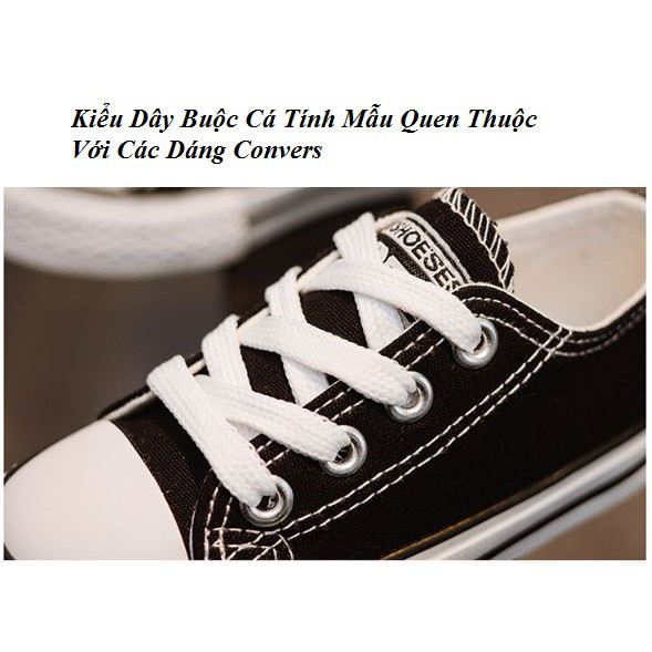 Giày trẻ em cá tính từ 2 - 14 tuổi CG24 ĐEN