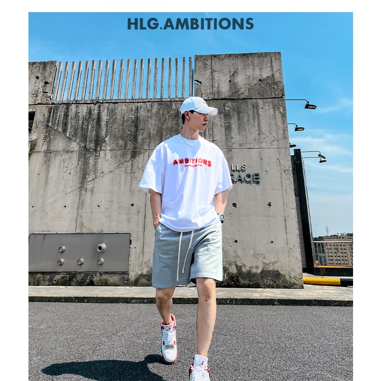 Áo phông nam cổ tròn thủy chiều chứ mờ phong cách Ulzzang - cotton mịn thấm hút mồ hôi thoải mái hoạt động