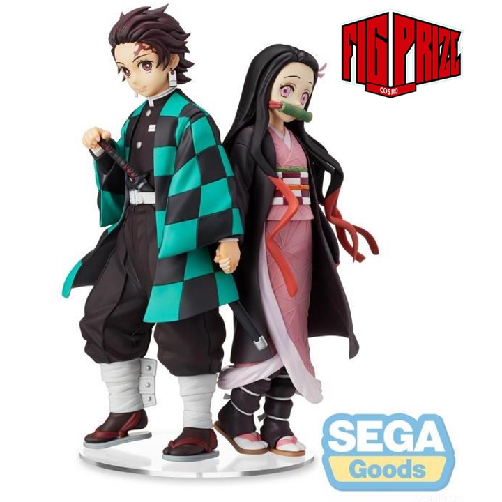 Mô hình Nezuko và Tanjiro Sibling Bond Version - SEGA SPM chính hãng