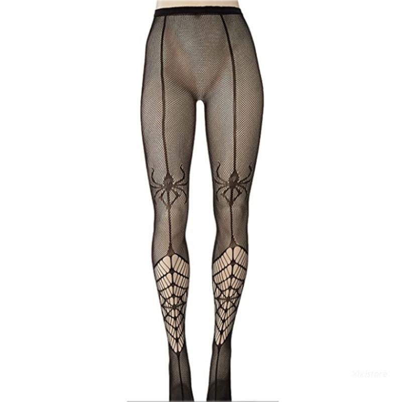 Xixi Quần Tất Lưới Hóa Trang Người Nhện Phong Cách Gothic Lolita Dành Cho Nữ