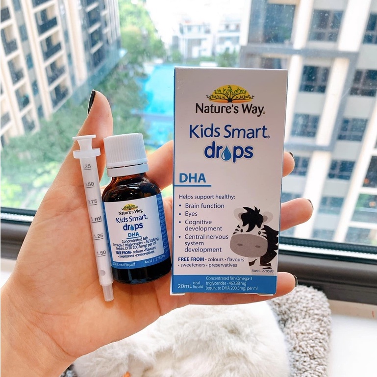 DHA dạng giọt Nature way DHA Drops 20ml Úc