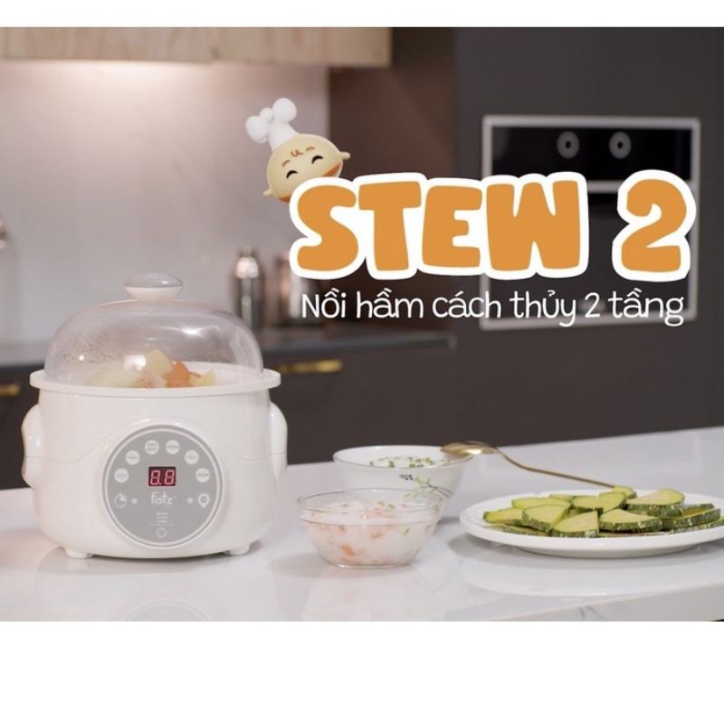 Nồi hầm cách thuỷ 2 tầng 1.0L - STEW 2 - FB9110ZT