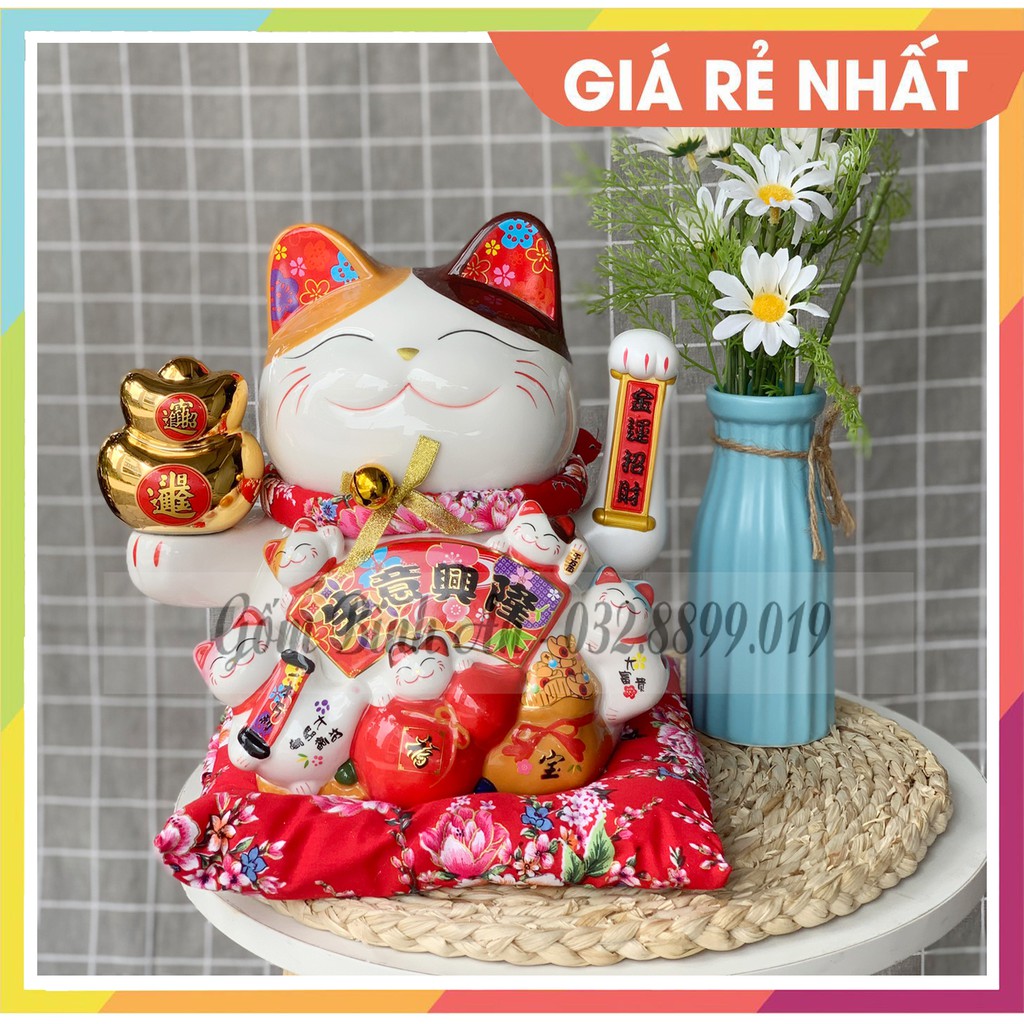 💥GIẢM NGAY 10K 💥Mèo Thần Tài , Mèo may mắn vẫy tay chiêu tài phát lộc Maneki Neko