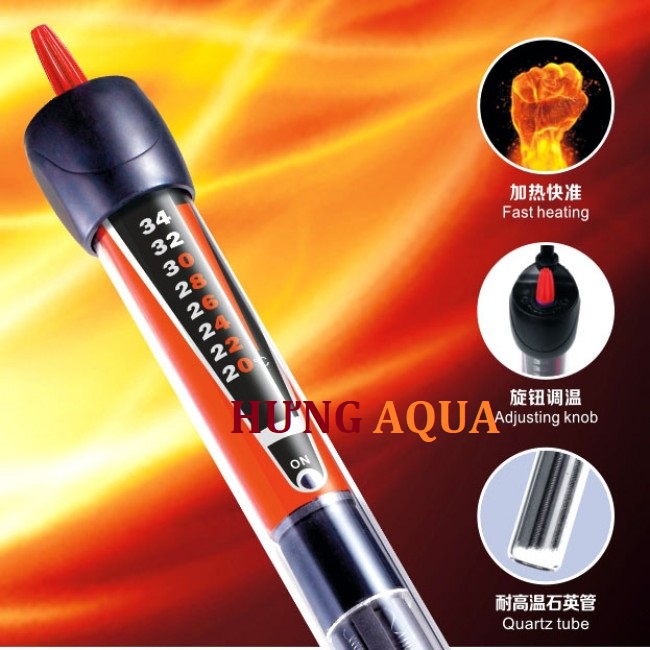 Sưởi bể cá, máy sưởi bể cá Atman BH 100W 200W 300W sưởi hồ cá giúp ổn định nhiệt độ phòng nấm cho cá