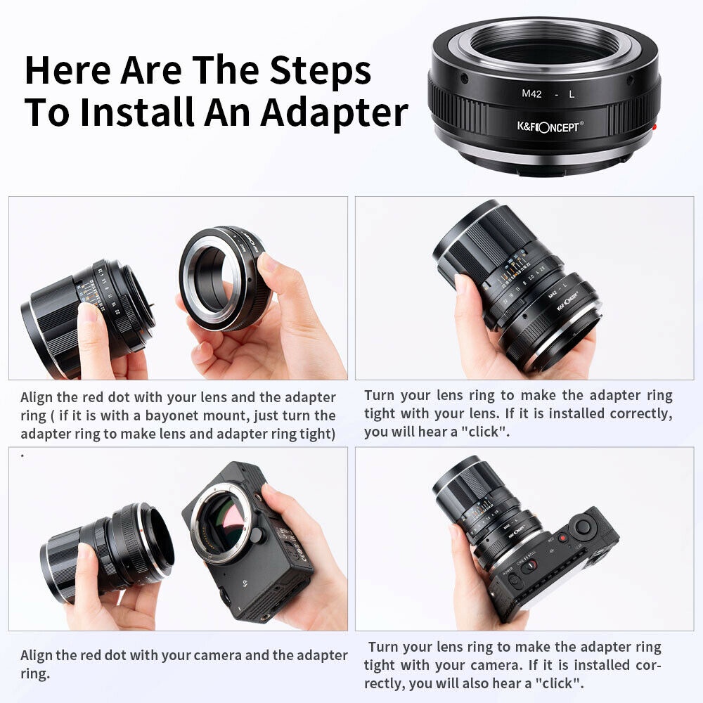 Ngàm Chuyển Đổi Ống Kính M42 Sang Leica T TL2 SL SL2 CL Sigma fp Panasonic S1 S1R S1H