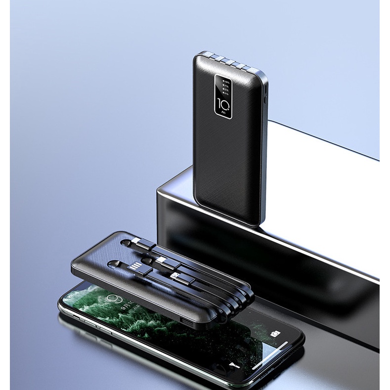 ⭐Bảo hành 12 Tháng⭐ Sạc Dự Phòng Mega Sử Dụng Tiện Lợi Đầu Ra 2 Cổng Sạc USB Dung lượng thực 10000 mha