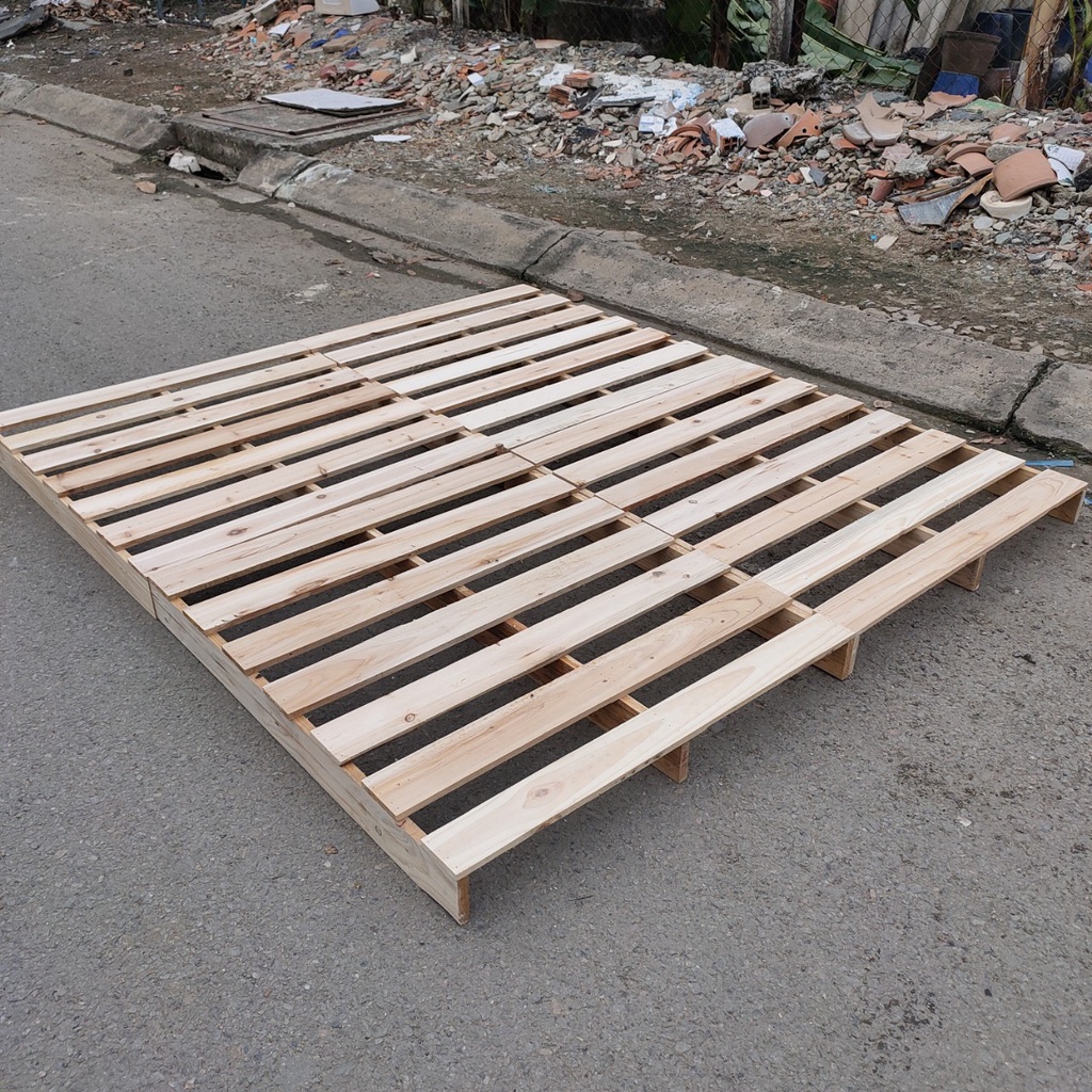 Giường pallet gỗ thông giá rẻ, Giường Gấp Gọn, đủ size 1m đến 1m8