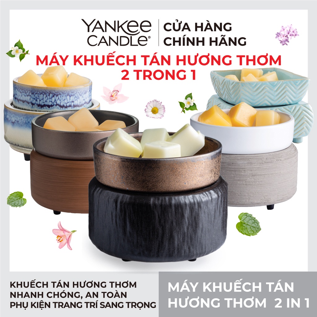 Máy đốt sáp & xông tinh dầu 2 trong 1 Yankee Candle (mẫu tùy chọn)