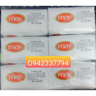 Lẻ 1 bánh xà phòng MAY đỏ (xà bông cục thơm) 130g