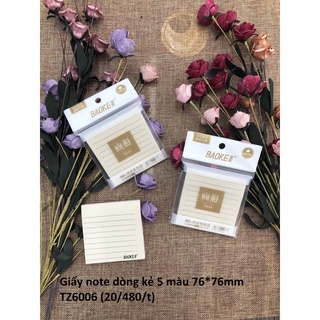 Giấy note dòng kẻ BAOKE nhiều size