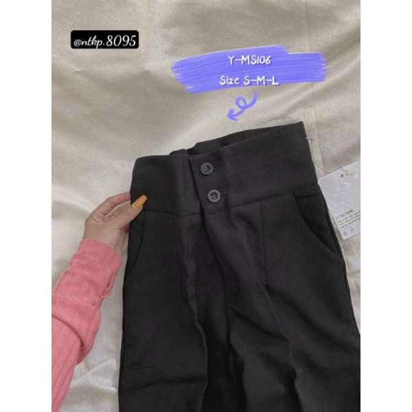 QUẦN TÂY LƯNG CAO 2 NÚT BẢNG LƯNG TO